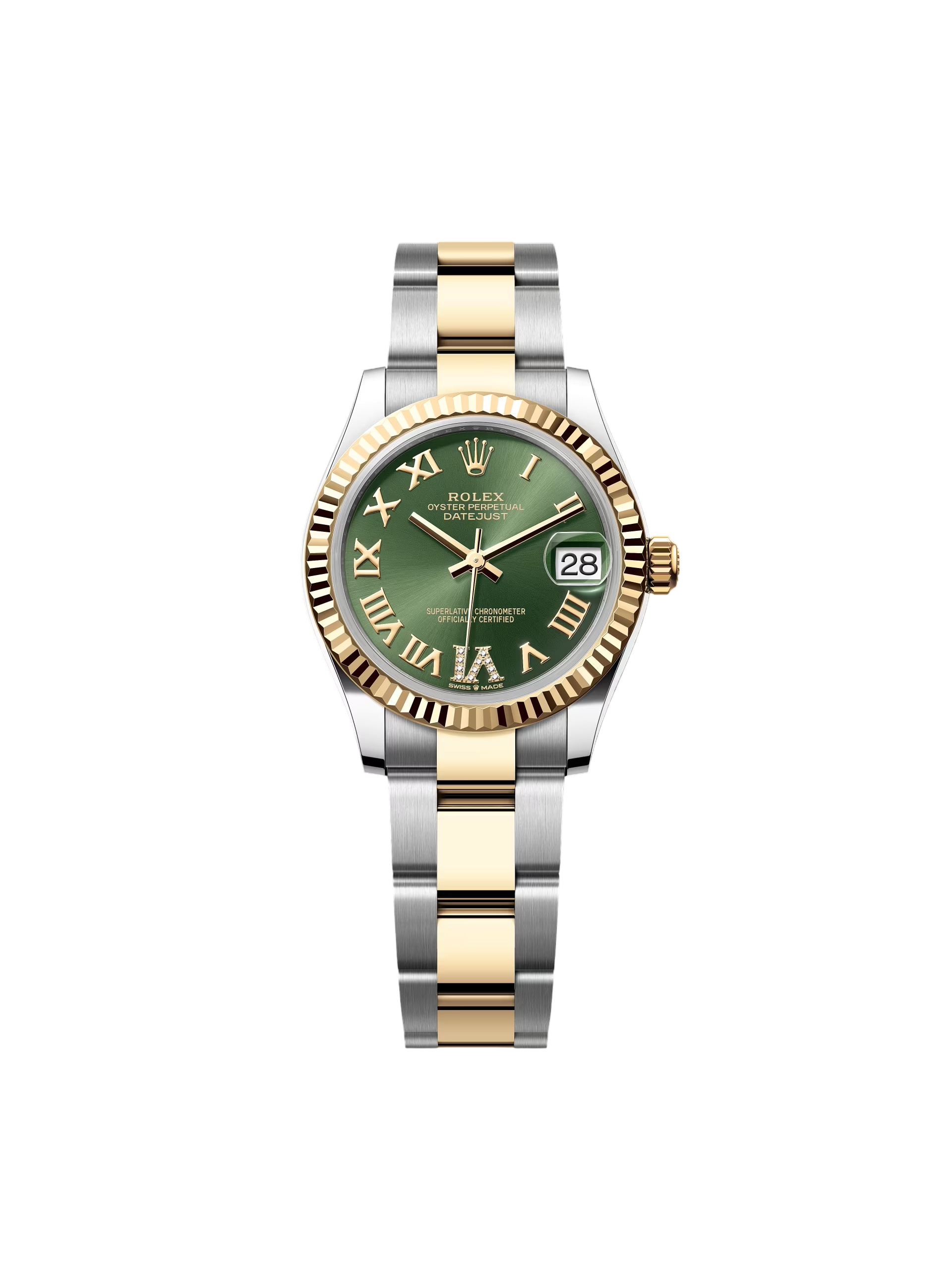 [2026 Mirror Grade]RLX Datejust m278273-0015/0016 31mm Olive Green Dial Stainless Steel and Yellow Gold Oyster Watch