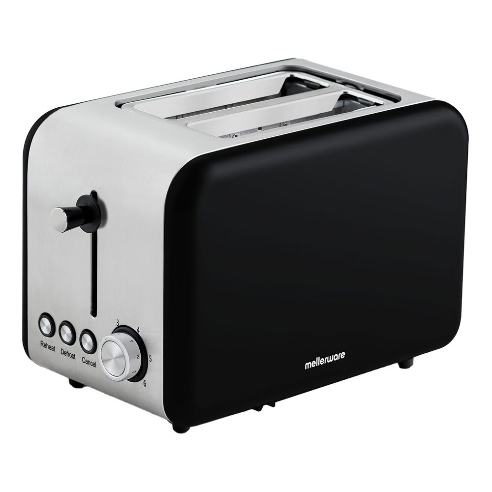 MELLERWARE Toster Mellerware Crispy, 850 W, z funkcją rozmrażania, czarny