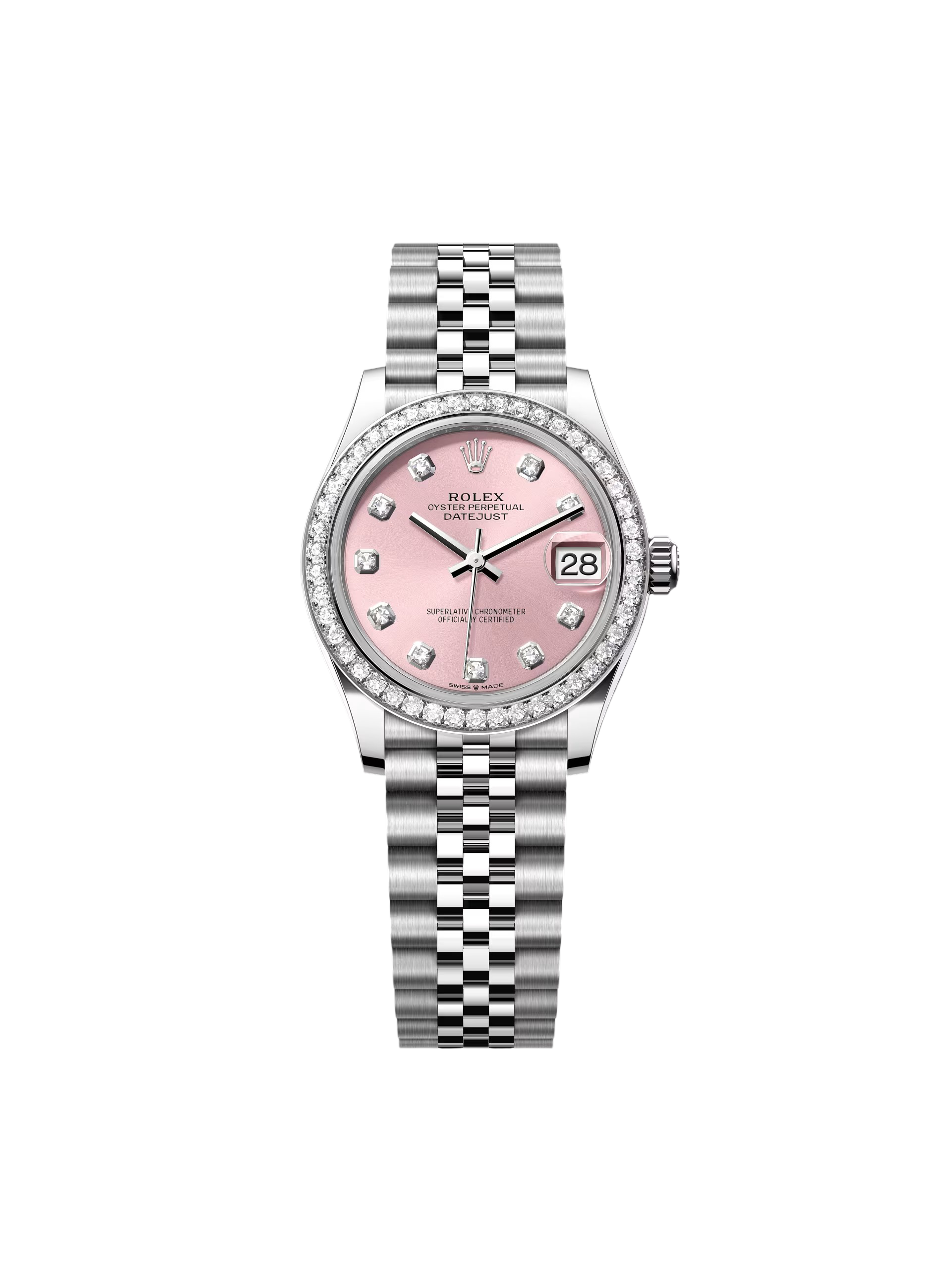 [2026 Mirror Grade]RLX Datejust m278384RBR-0035/0036 Pink 31mm Dial Oyster Watch