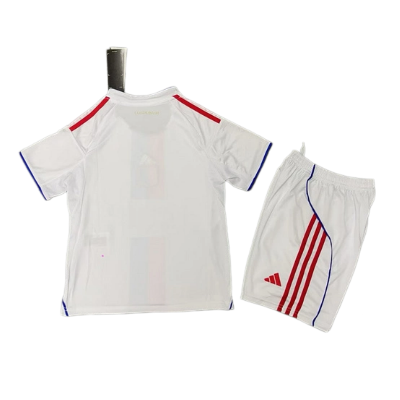 2025-26 olympique Lyonnais Home Kids Football jersey Kit Fan version