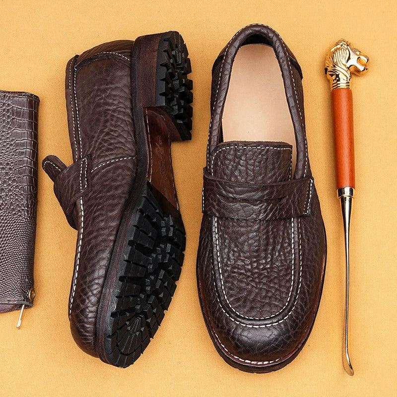 (Ships in 6 days)Goodyear Welt Leather-Sole Slip-On Business Shoes 1570-53