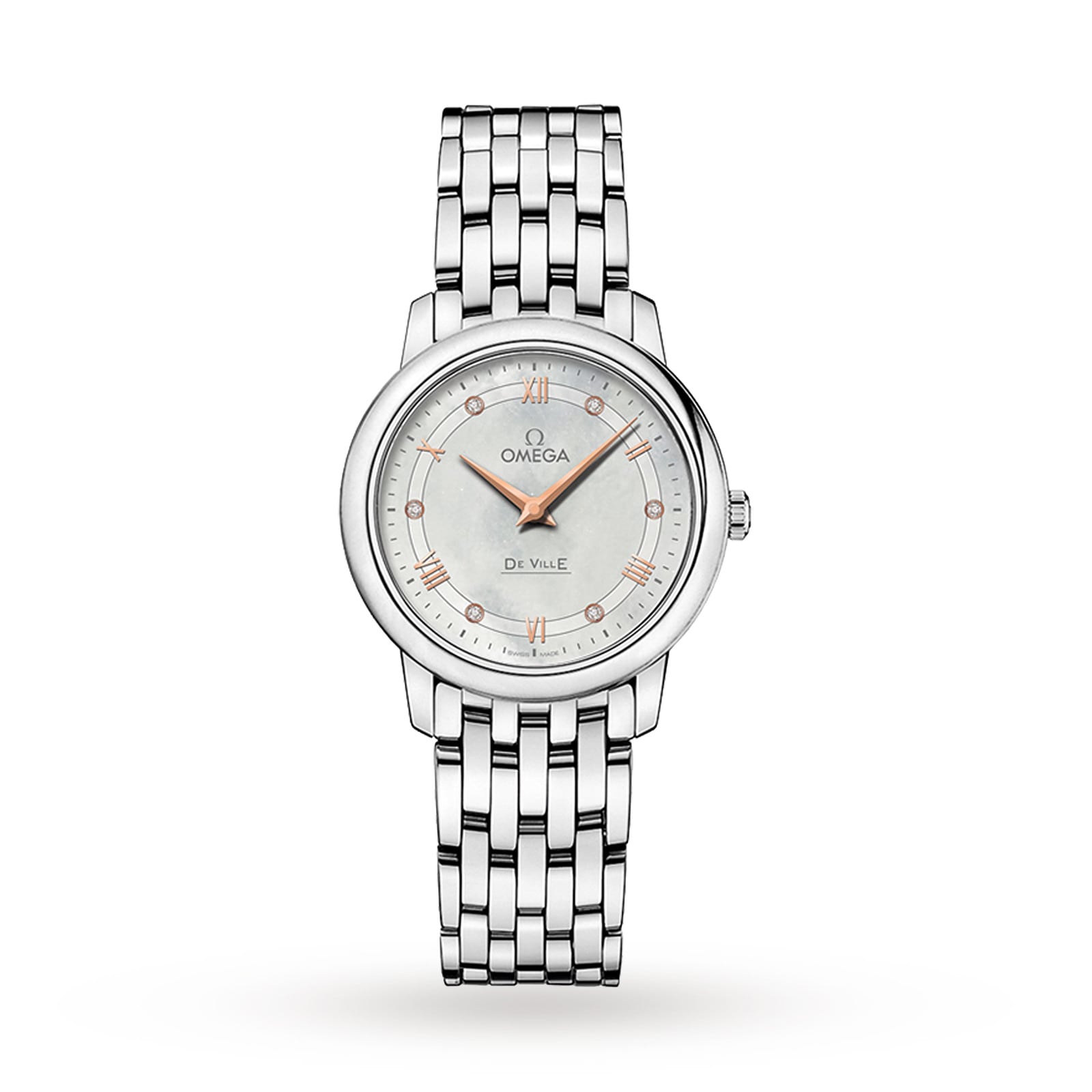 [2026 Mirror Grade]Omega De Ville Ladies 27mm Quartz Stainless Steel Watch-P17331204
