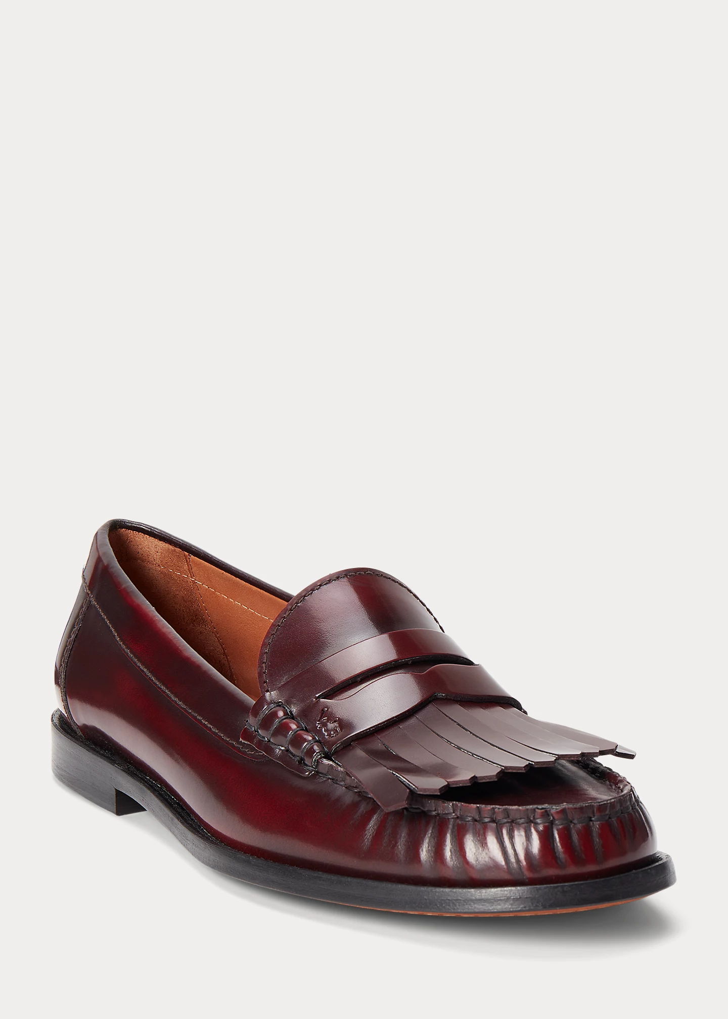 Ashtyn Fringe-Trim Calfskin Loafer