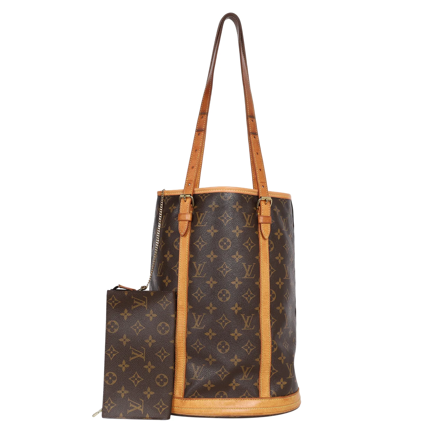 Monogram Leather Bucket GM Tote
