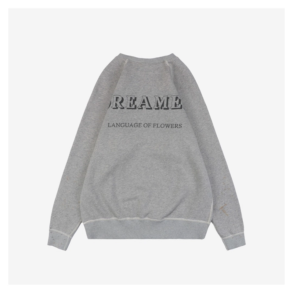 Saint Michael Poppy Floral Distressed Print Sweatshirt