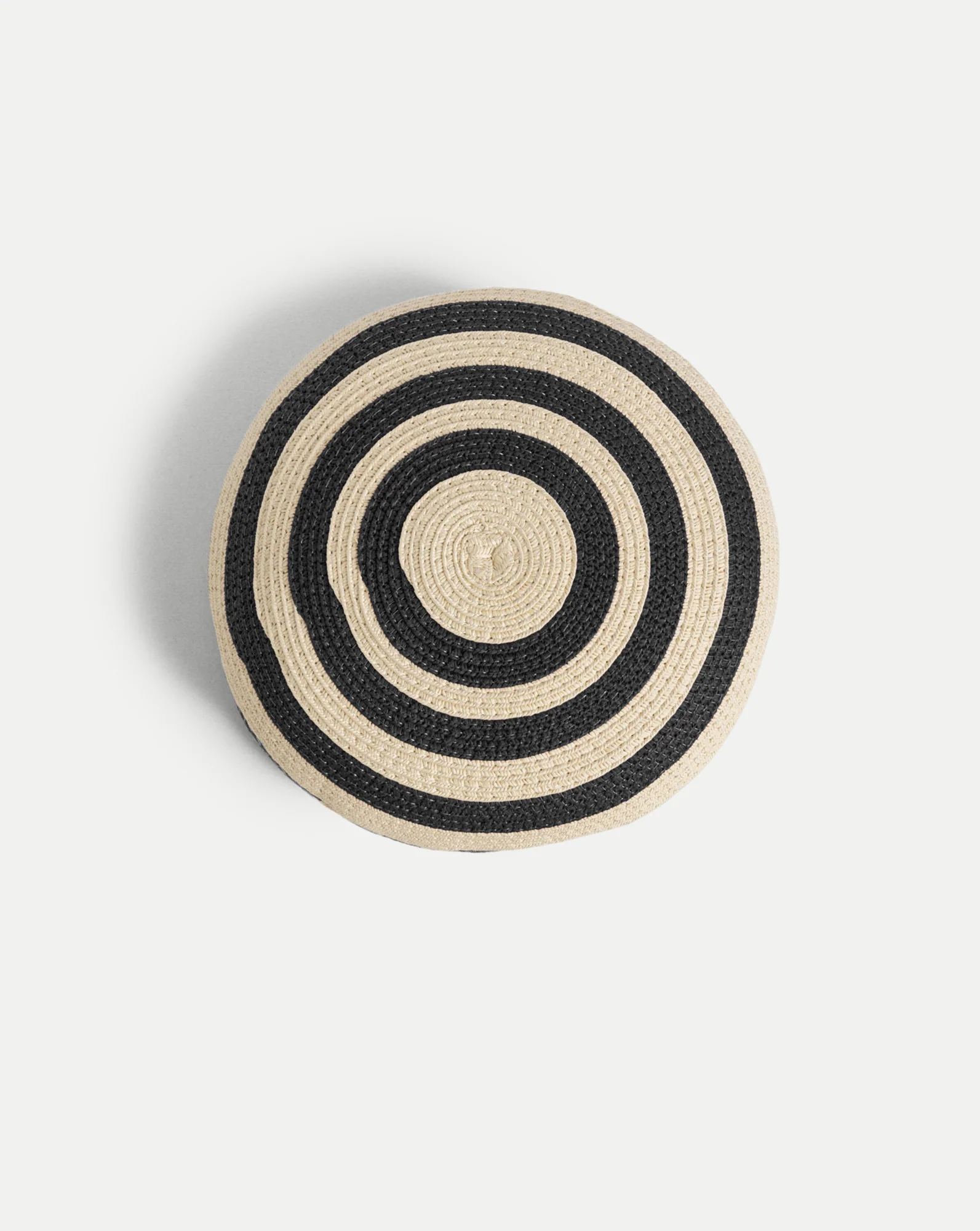 Le Jeanne Stripe Raffia Hat