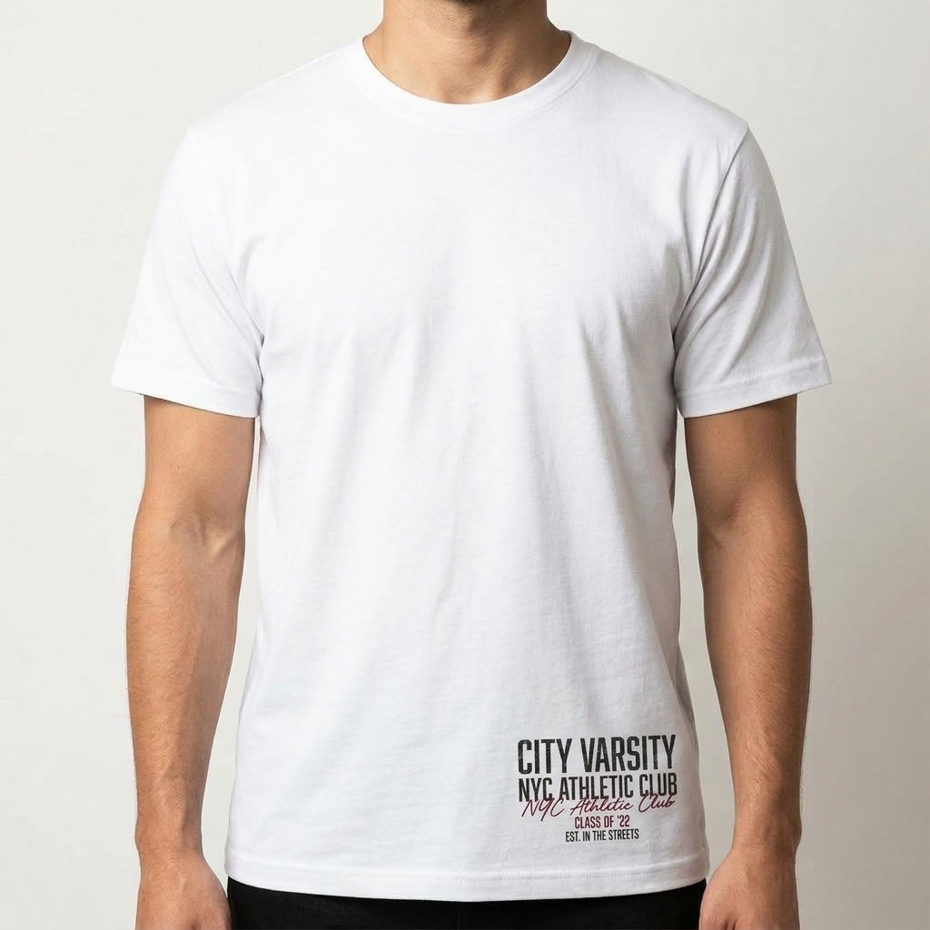 City Varsity Tee, Vintage Athletic Graphic T-Shirt, Unisex Streetwear Shirt CityTee3