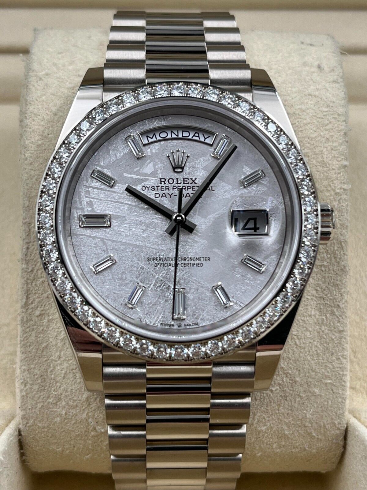 [2026 Mirror Grade]RLX  Day-Date 40mm 228349RBR-0040 Meteorite Dial President Bracelet