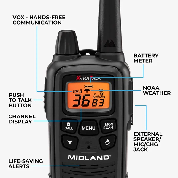 LXT600- FRS Walkie Talkie 2-Pack (LXT600VP3)