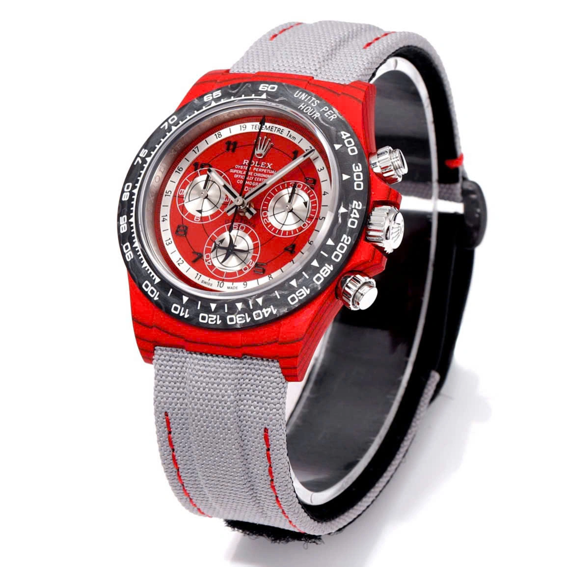 [2026 Mirror Grade]Rolex Daytona DIW Carbon AVIA Red 40mm Replica 1:1 – Top Quality Version