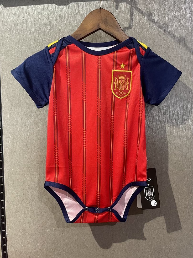 Spain Soccer Jersey Home Baby Uniform World Cup 2026