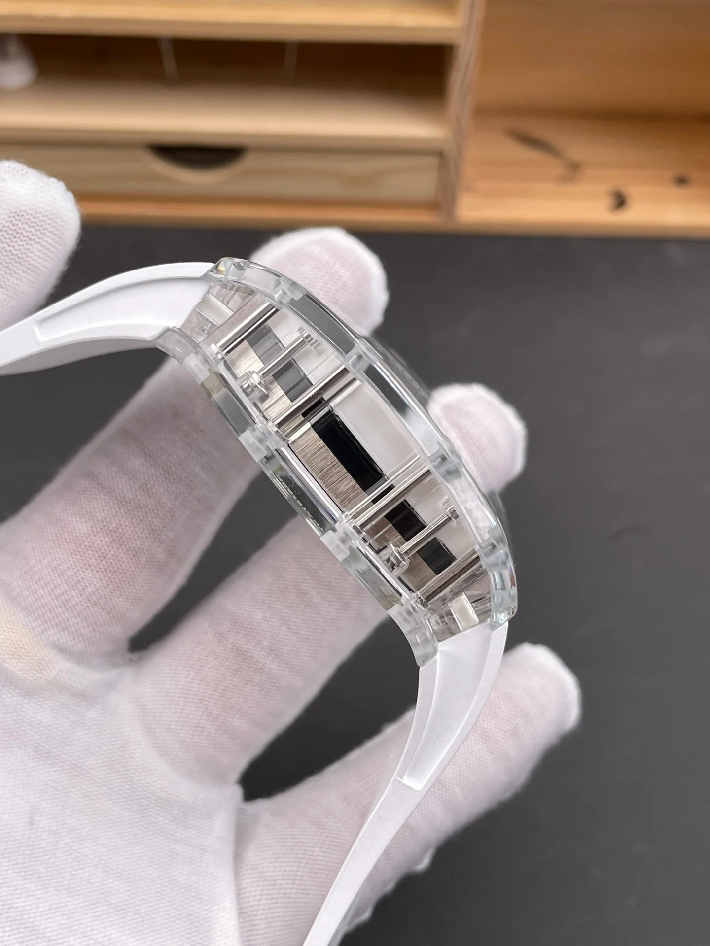 RM38-02 Transparent Sapphire Case