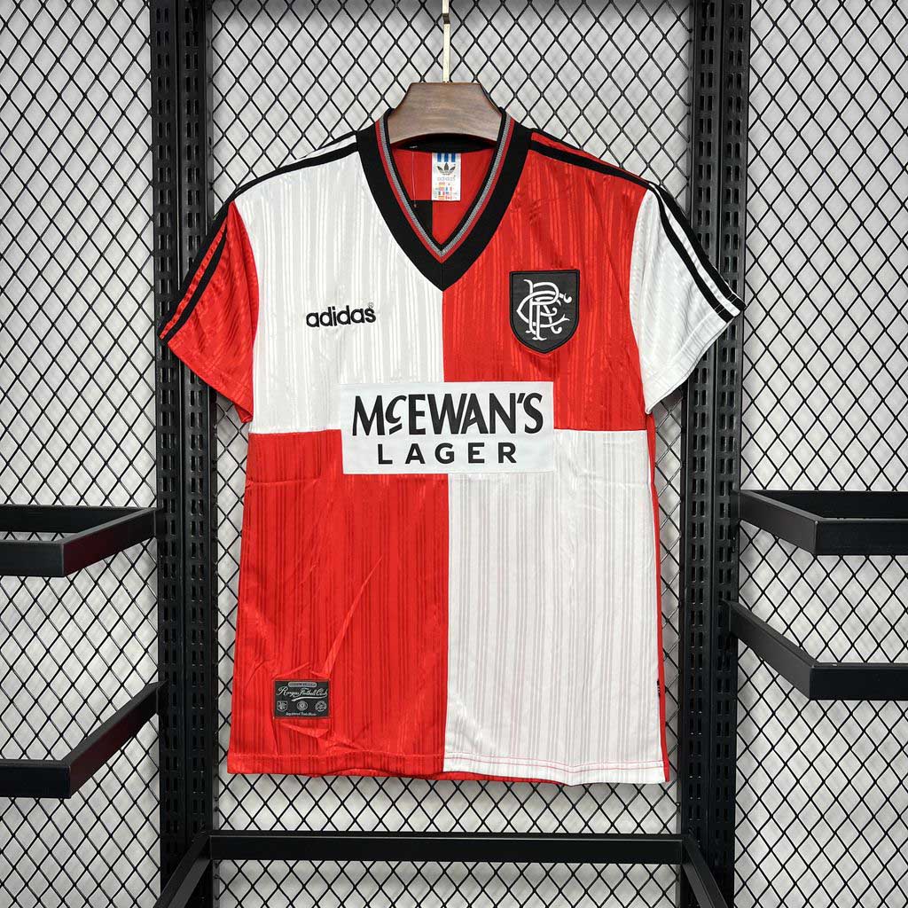 Rangers FC Retro Soccer Jersey Away Custom Shirt 1995-96