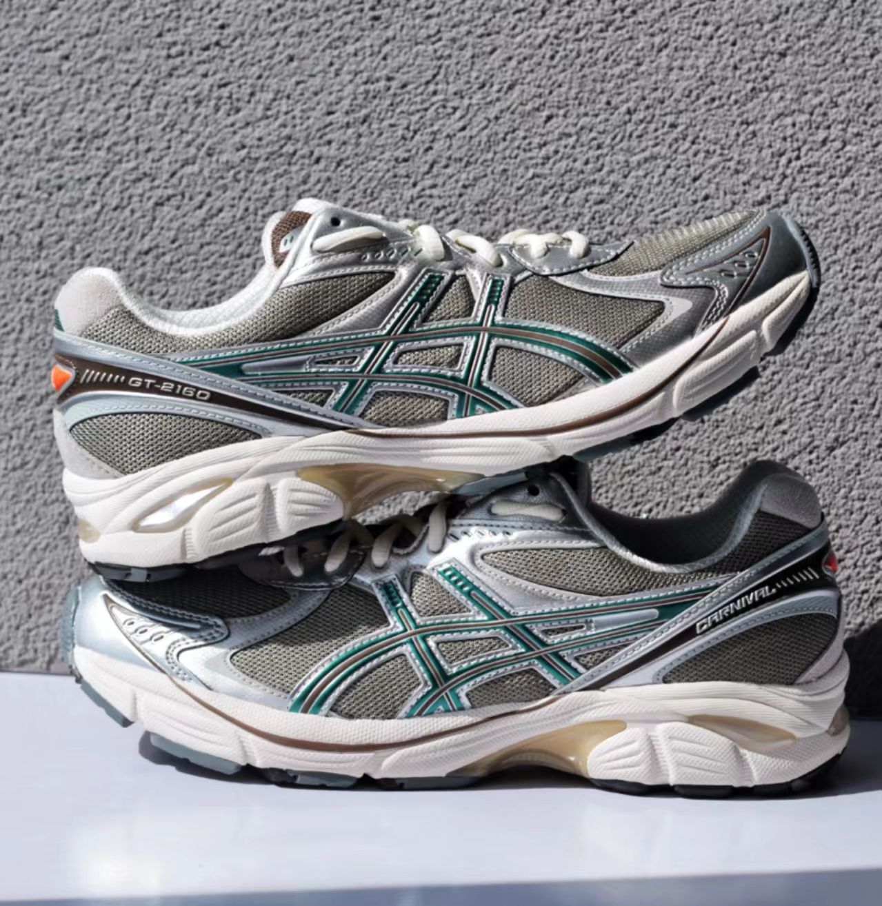 ASICS GT-2160 Carnival Silver Teal Brown