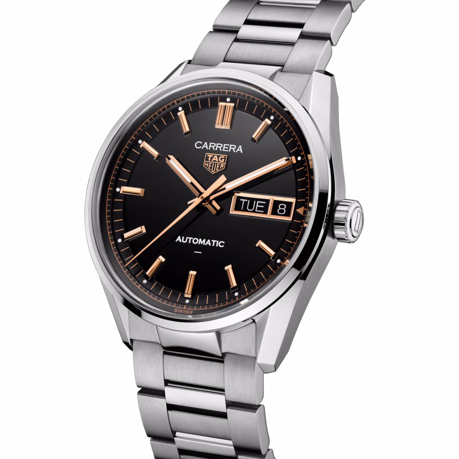 [2026 Mirror Grade]TAG Heuer Carrera Day-Date 41mm Mens Watch Black WDA2111.BA0043
