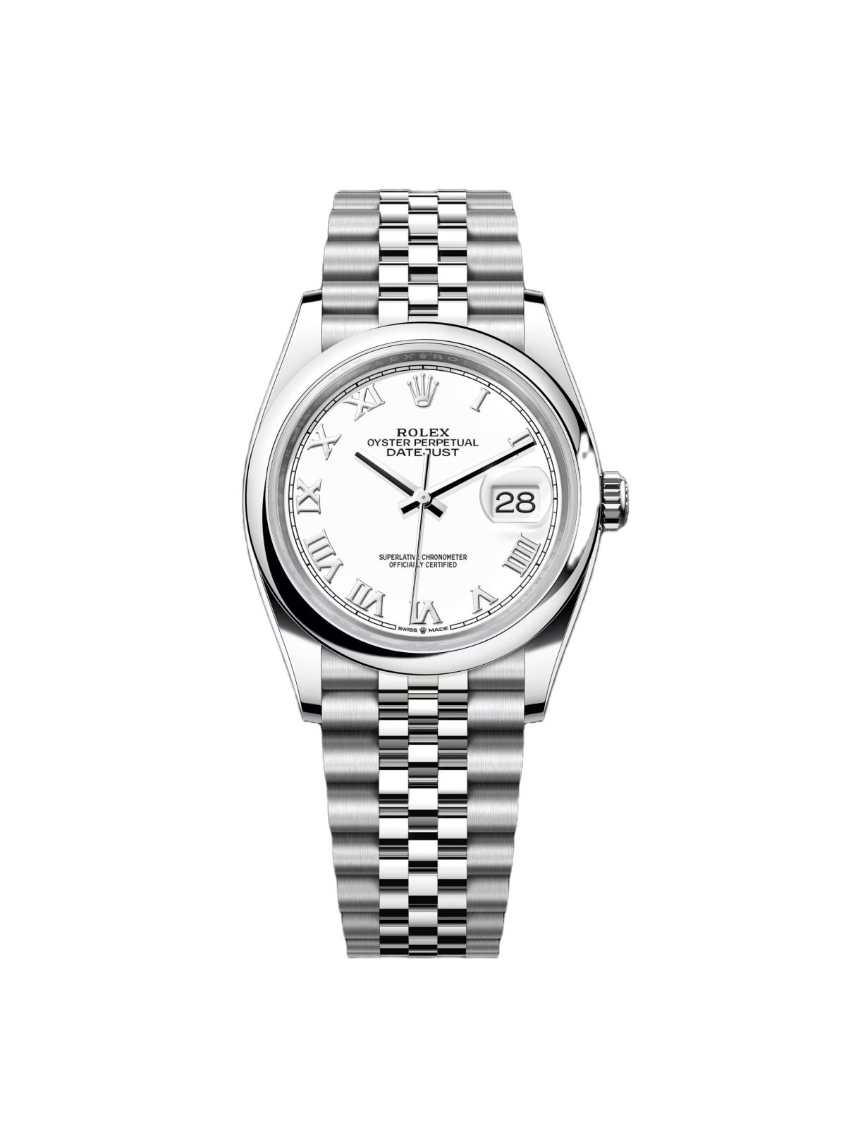 [2026 Mirror Grade]RLX  Datejust 36mm 126200 Stainless Steel White Roman Dial Oyster