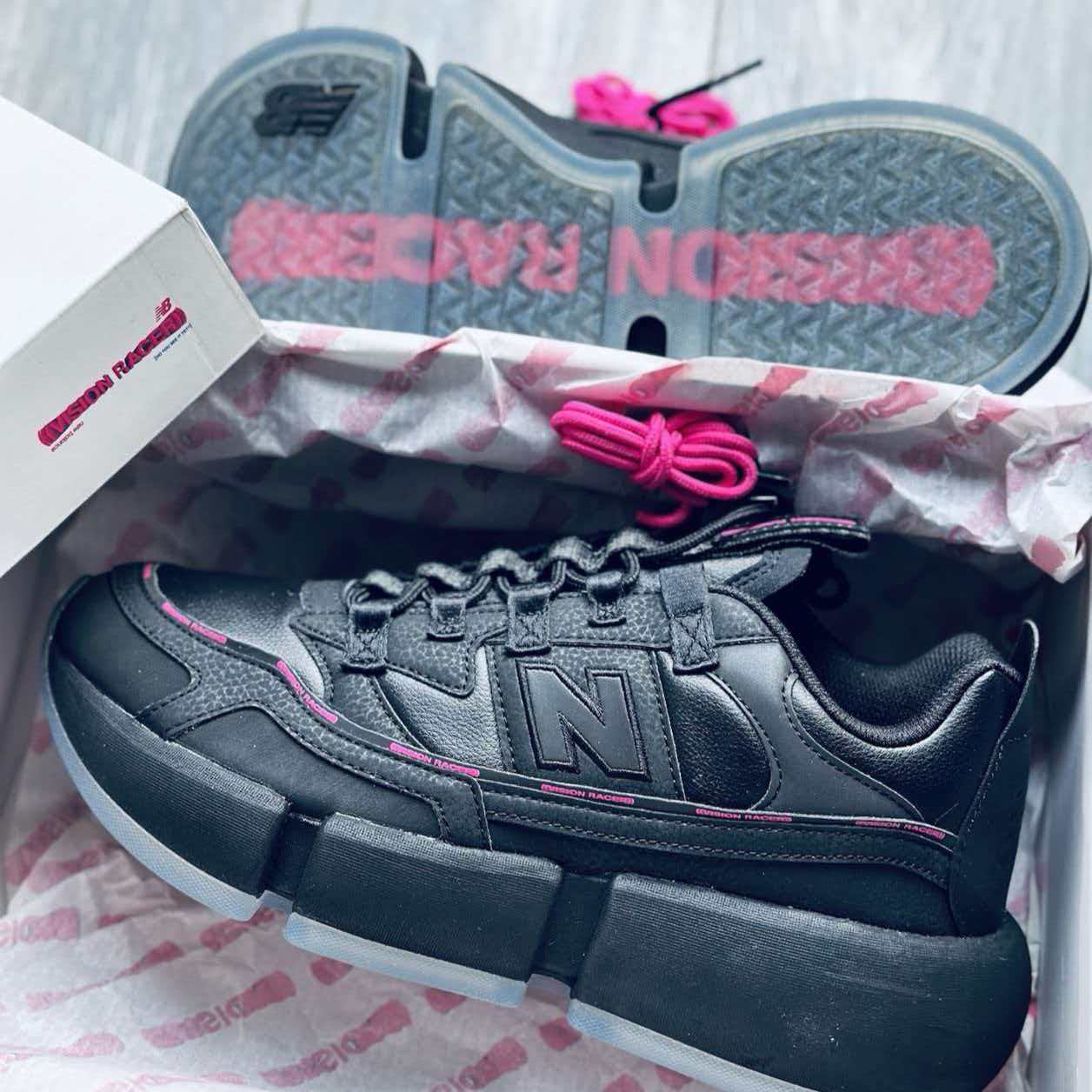Jaden Smith × New Balance Vision Racer (Black/Pink)