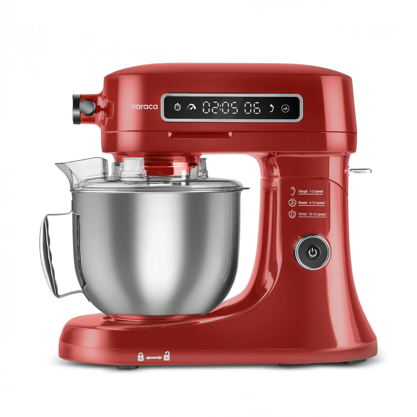 Karaca Pro Artisan Digital Display Gusseisen Küchenkoch 1600W Rouge