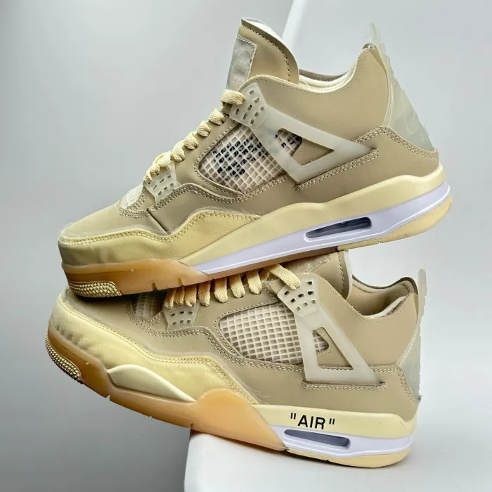 OFF-WHITE x Air Jordan 4 SP Women's “Sail” CV9388-100