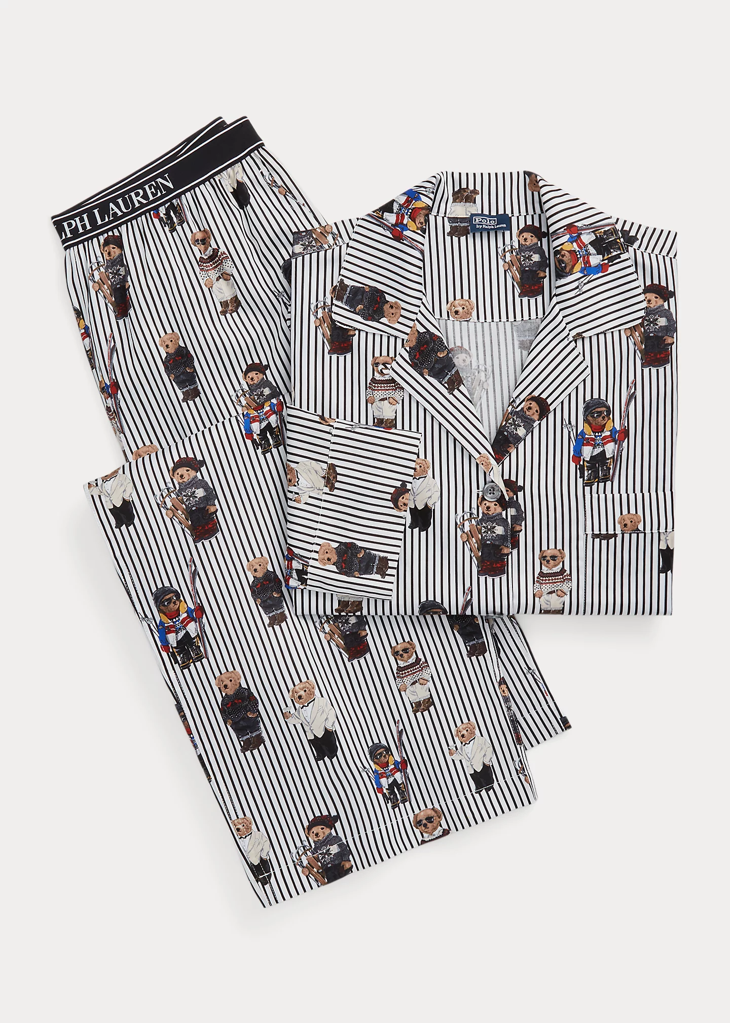 Polo Bear Sateen Pajama Set
