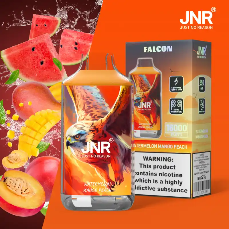 JNR - Falcon - 16K Puffs - Disposable Vape - Watermelon Mango Peach
