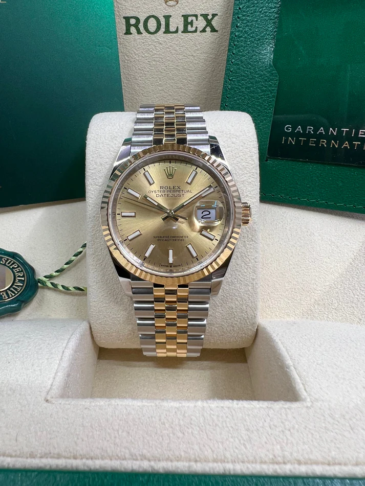 [2026 Mirror Grade]RLX  Datejust 36mm 126233-0015 Champagne 36mm Dial Jubilee Bracelet Watch