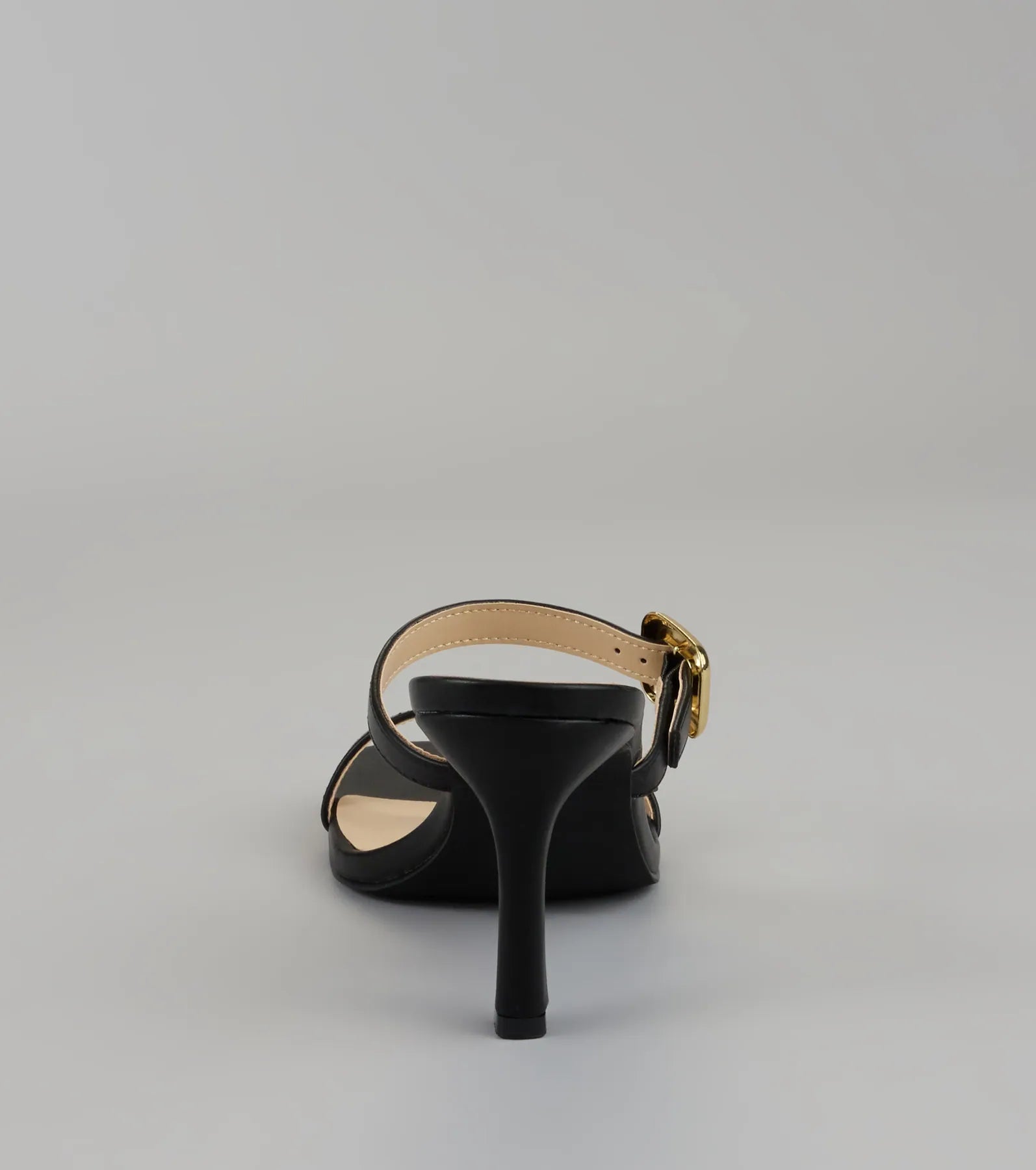 Booked and Buckled Mule Heels