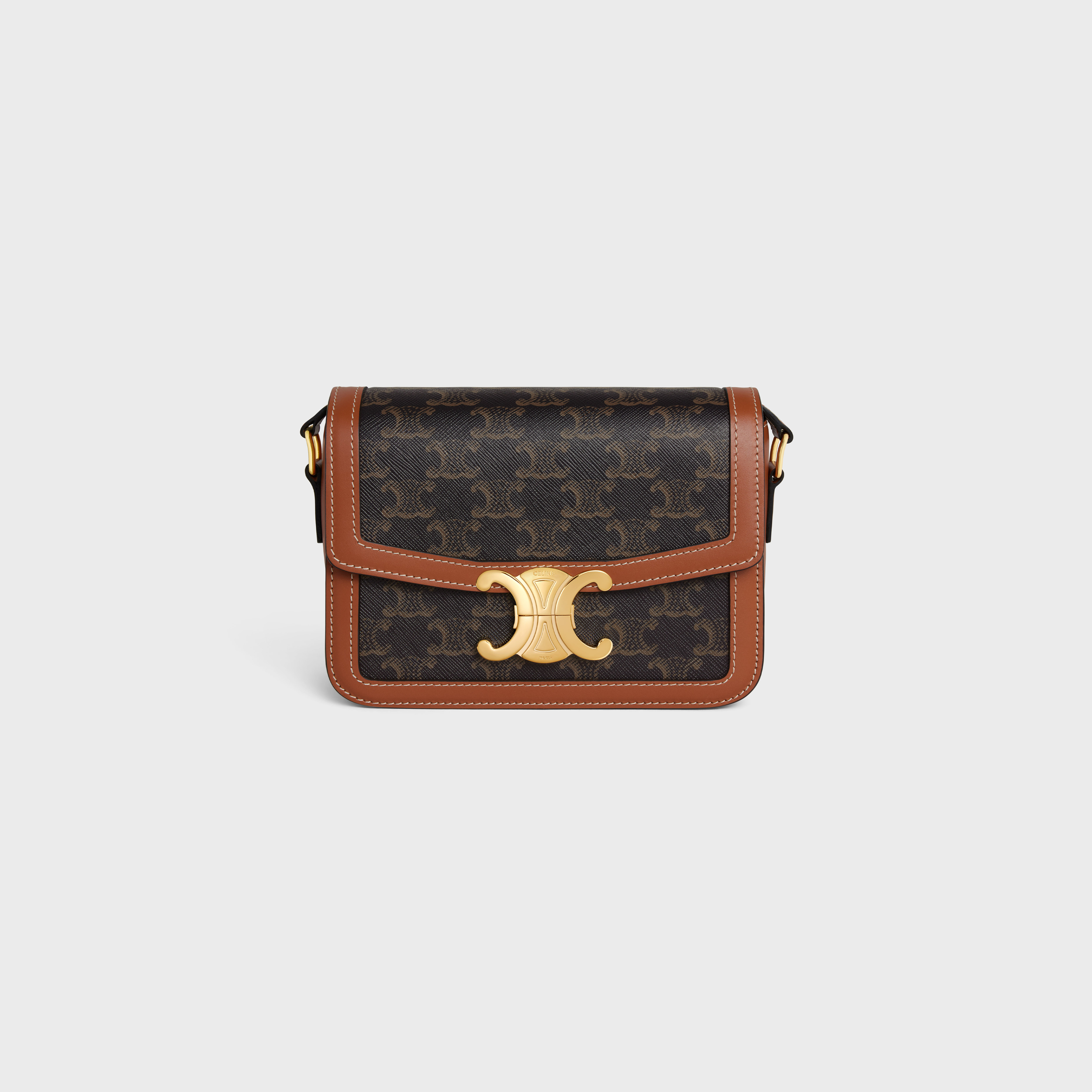 TEEN TRIOMPHE BAG in Triomphe Canvas and Calfskin