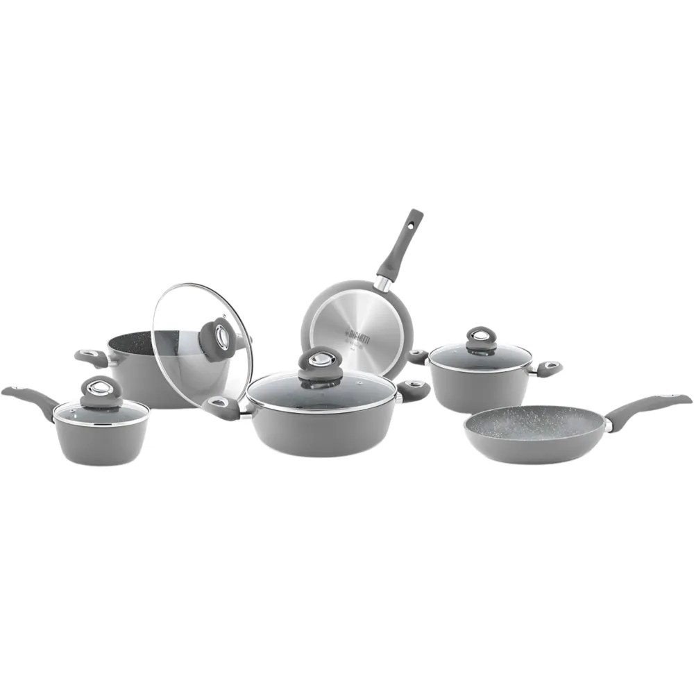 Bialetti Petravera Plus 6-Piece Aluminum Cookware Set
