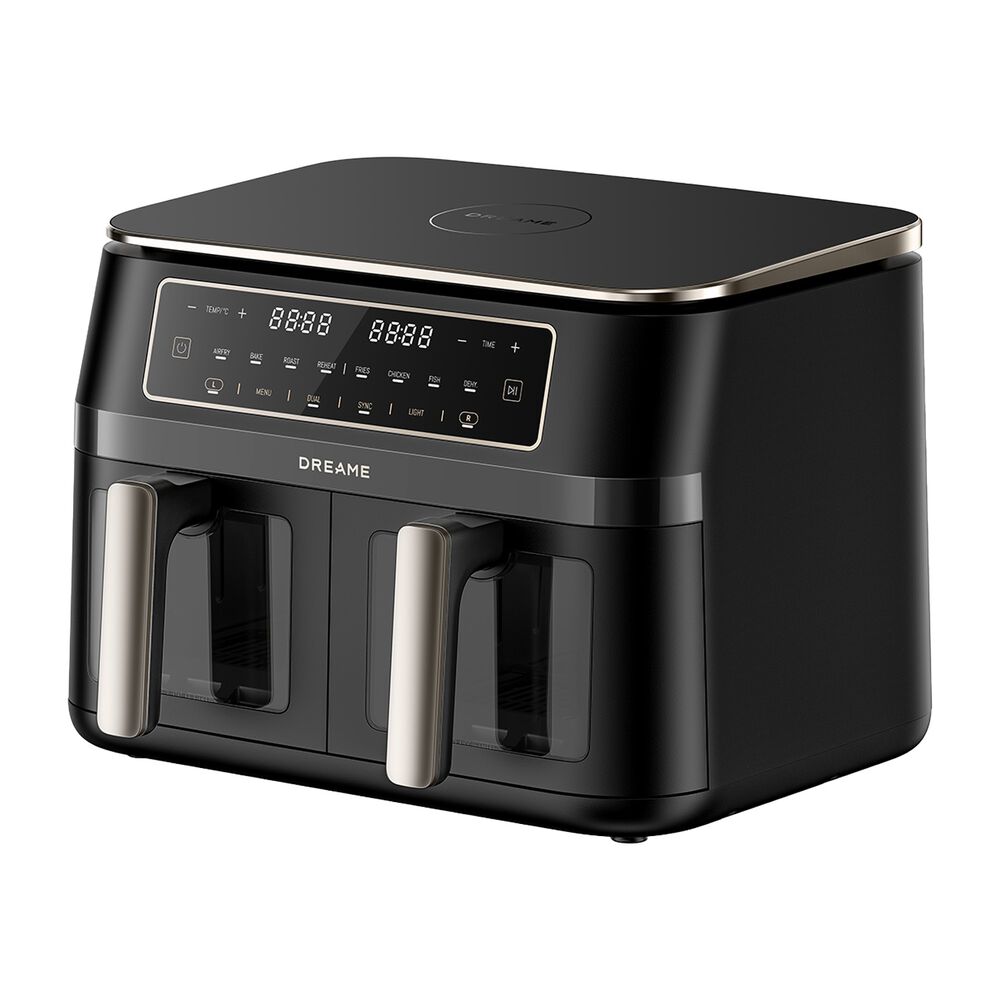 DREAME Frytkownica beztłuszczowa Dreame Tasti DZ30, 3000 W, 2 x 5,5 l, czarna