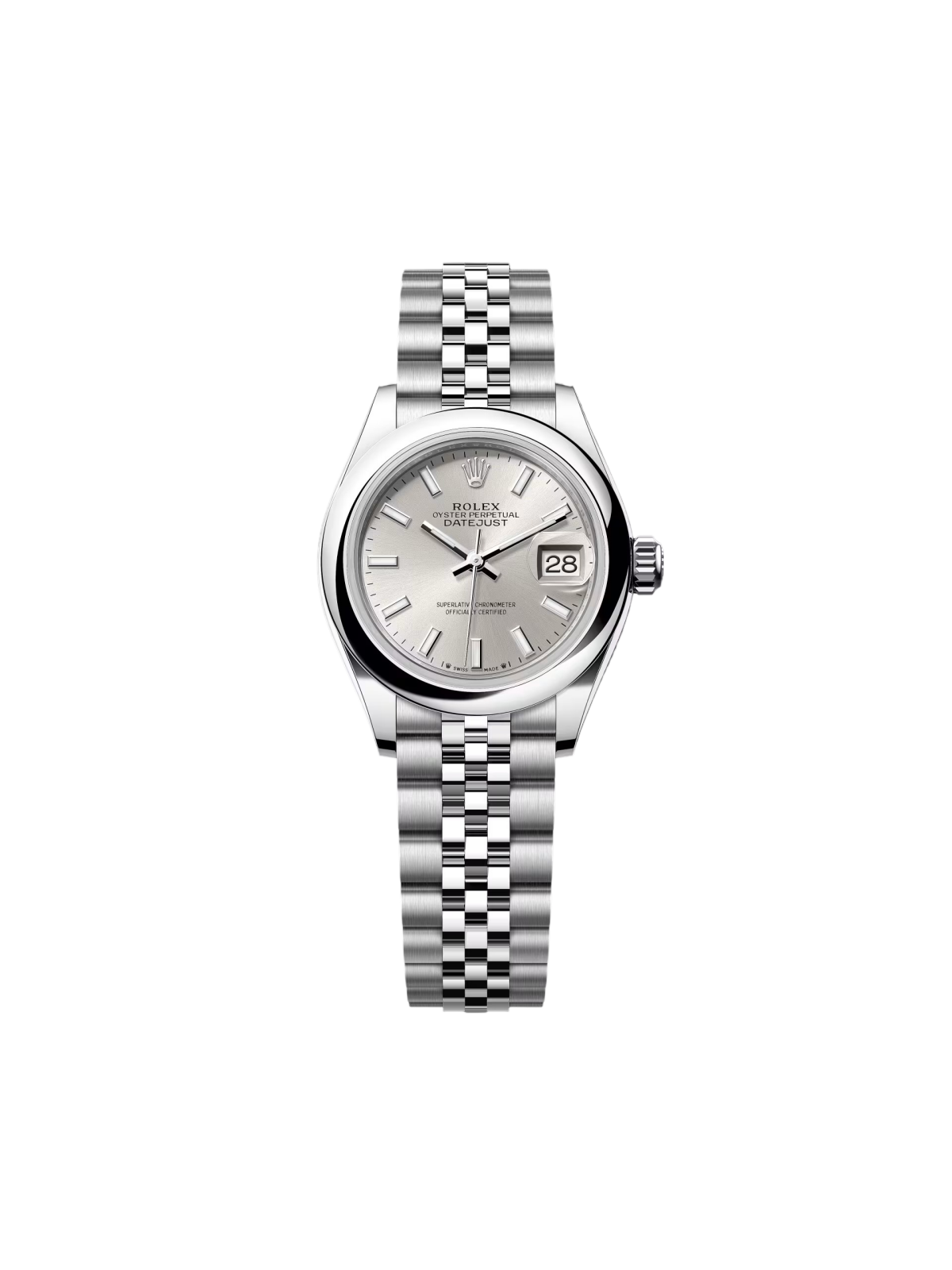 [2026 Mirror Grade]RLX Lady-Datejust 28mm  m279160 Oyster Perpetual Silver Dial Oyster Bracelet