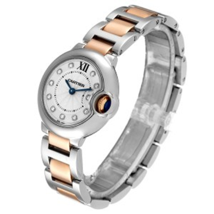 [2026 Mirror Grade]BALLON BLEU Rose Gold Mix Diamond Dial 36mm