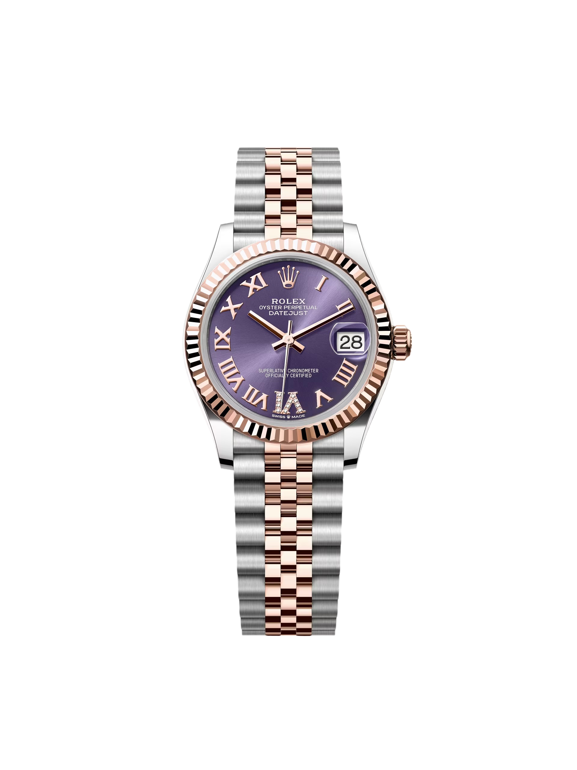[2026 Mirror Grade]RLX Datejust m278271-0019/0020 Aubergine 31mm Dial Oyster Bracelet Watch
