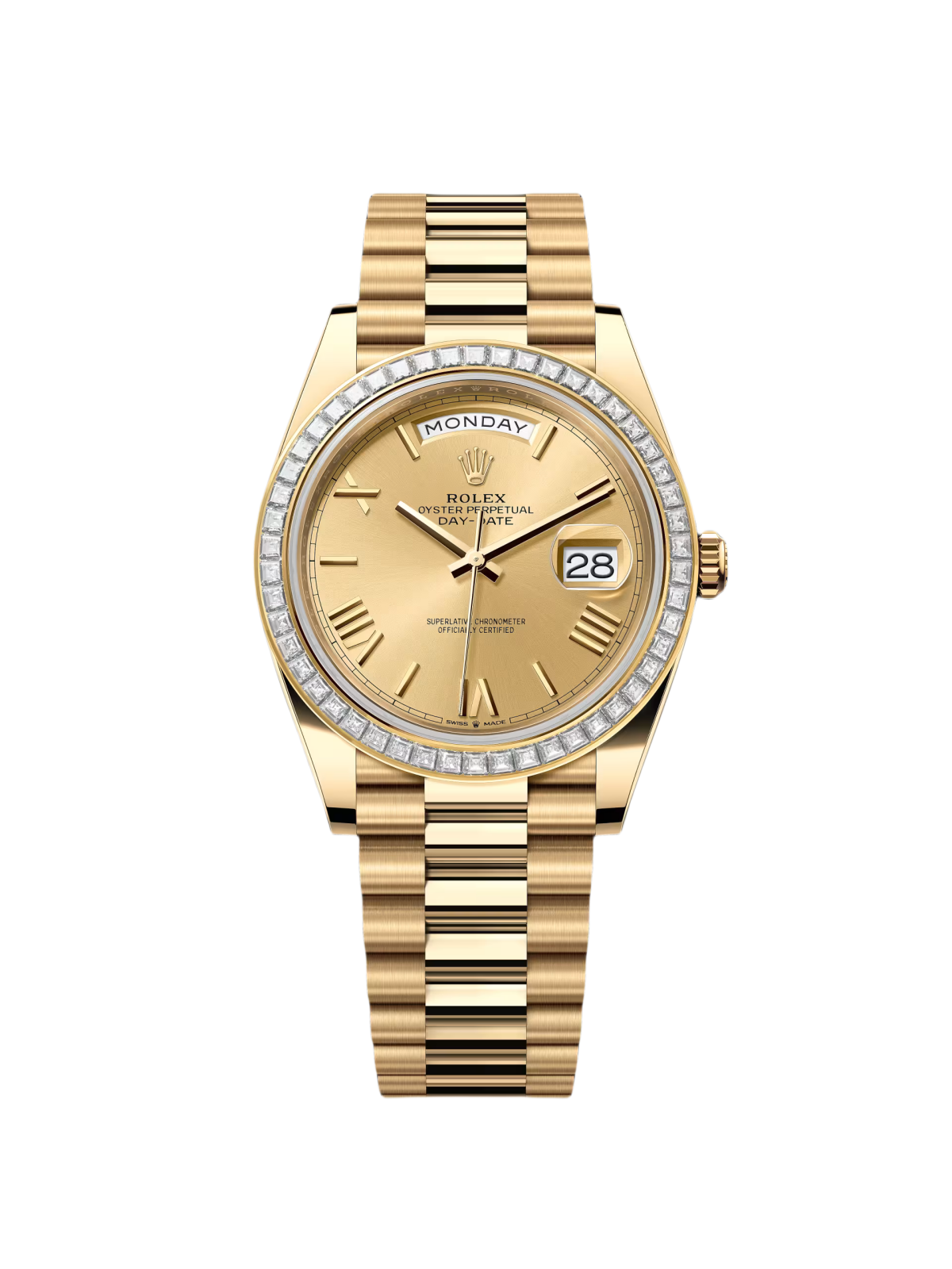 [2026 Mirror Grade]RLX Day-Date 40mm 228398TBR-0003 Champagne Dial President Watch