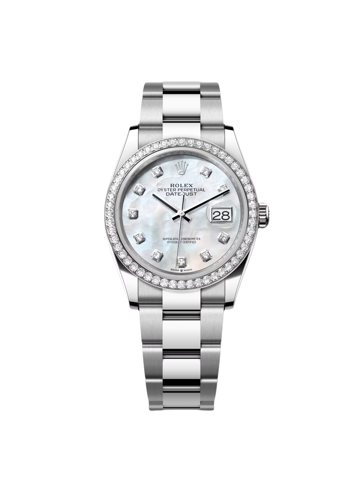 [2026 Mirror Grade]RLX  Datejust 36mm 126284 Mother-of-Pearl Dial Oyster Bracelet