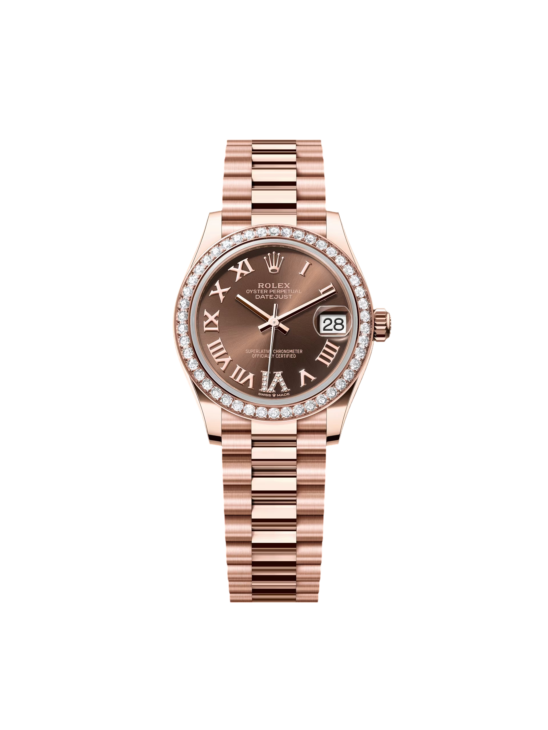 [2026 Mirror Grade]RLX Datejust m278285RBR-0016 Chocolate 31mm Dial