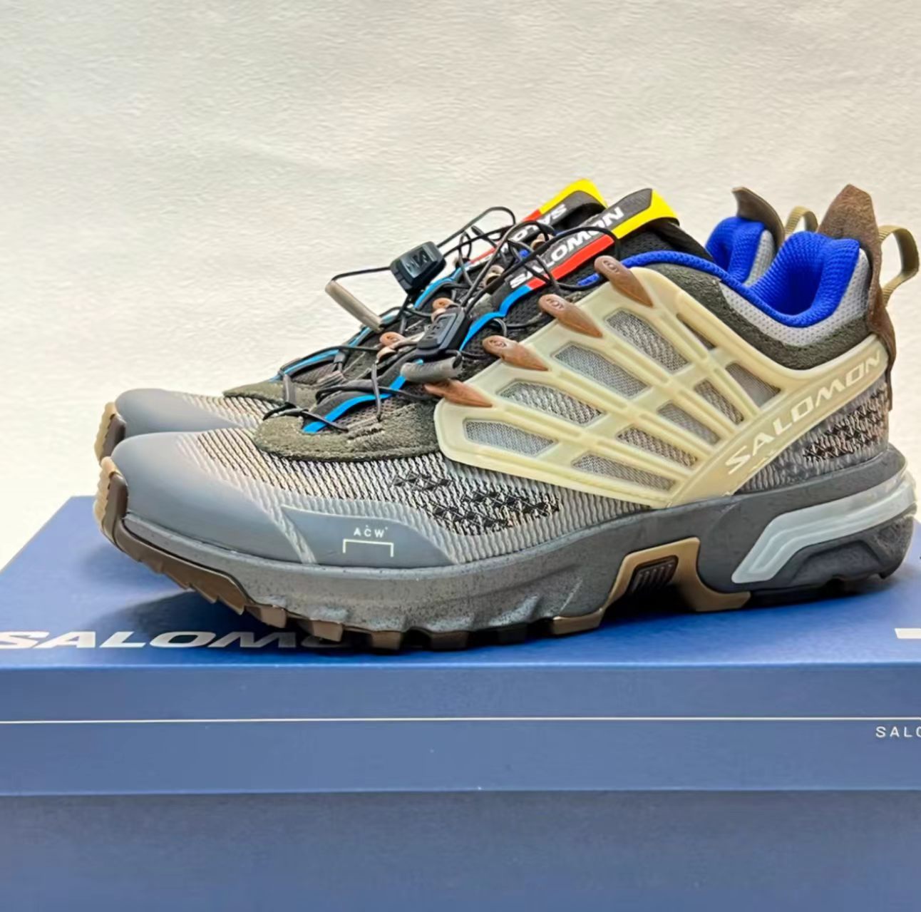 Salomon X Ultra Olive Beige Grey Hiking Shoes