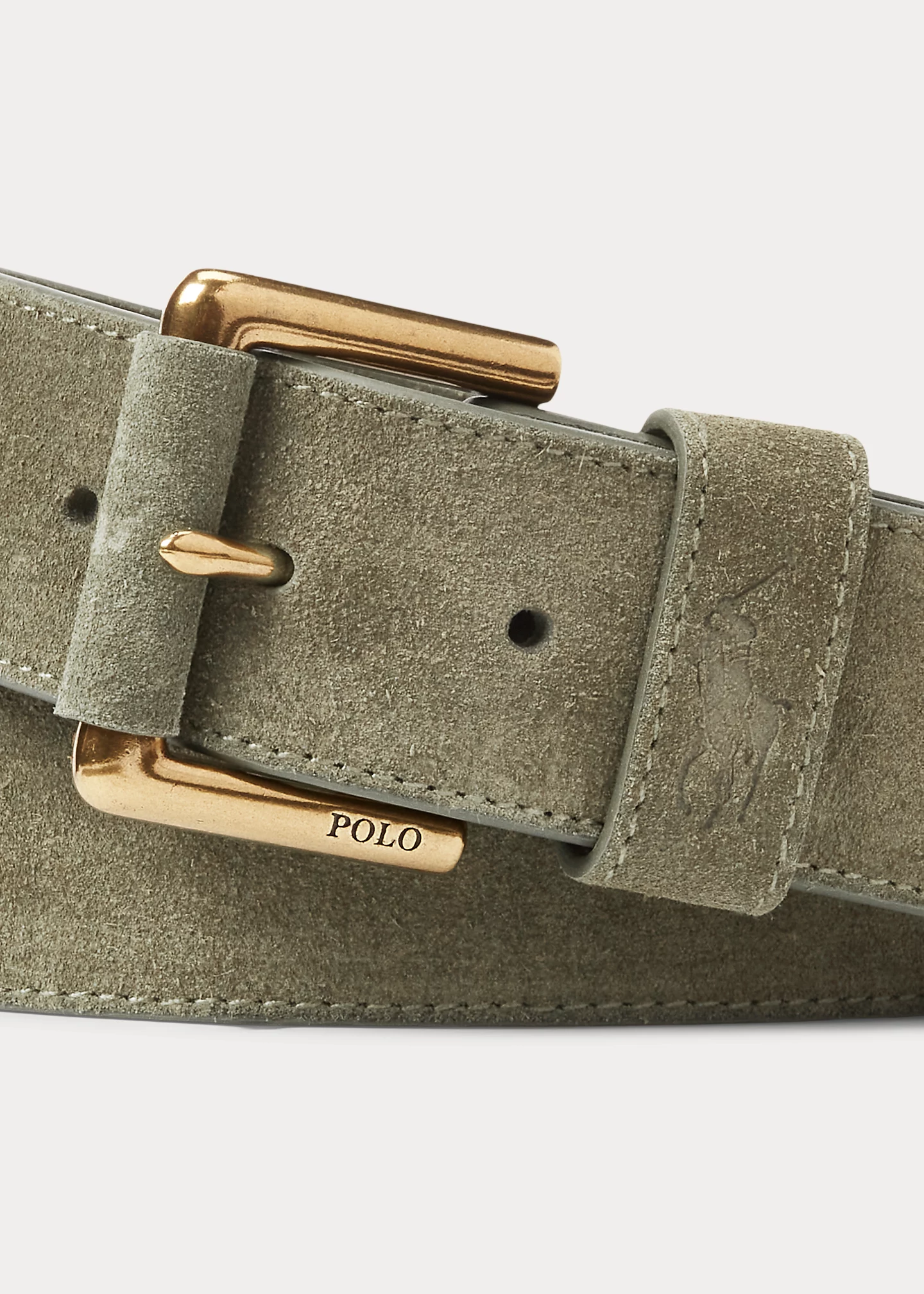 Signature Pony Suede Belt