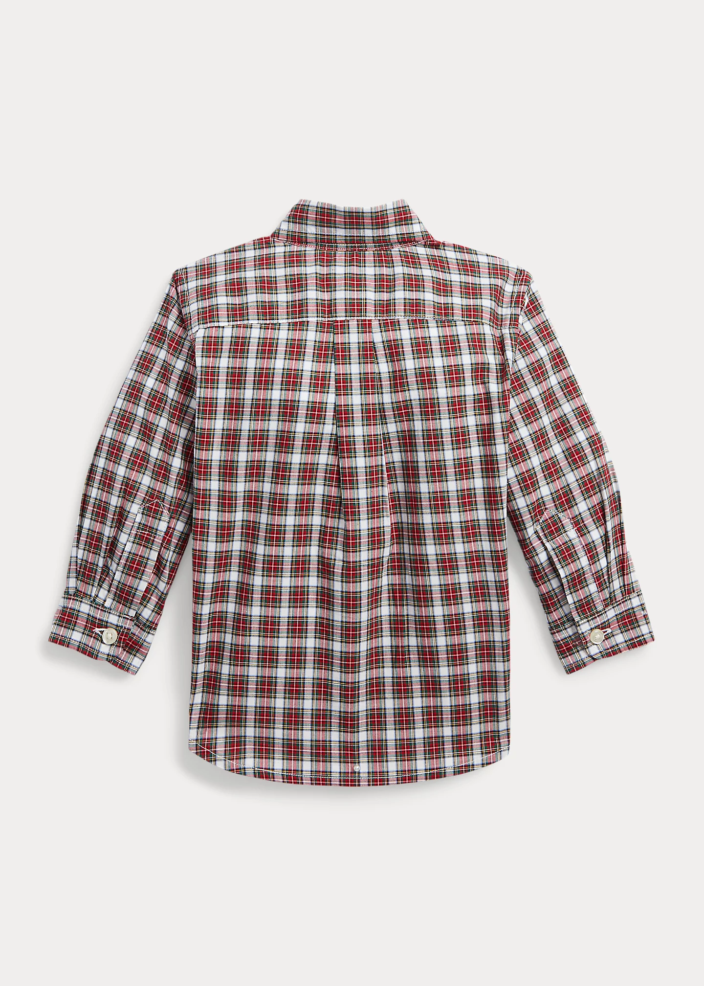 Plaid Cotton Poplin Shirt