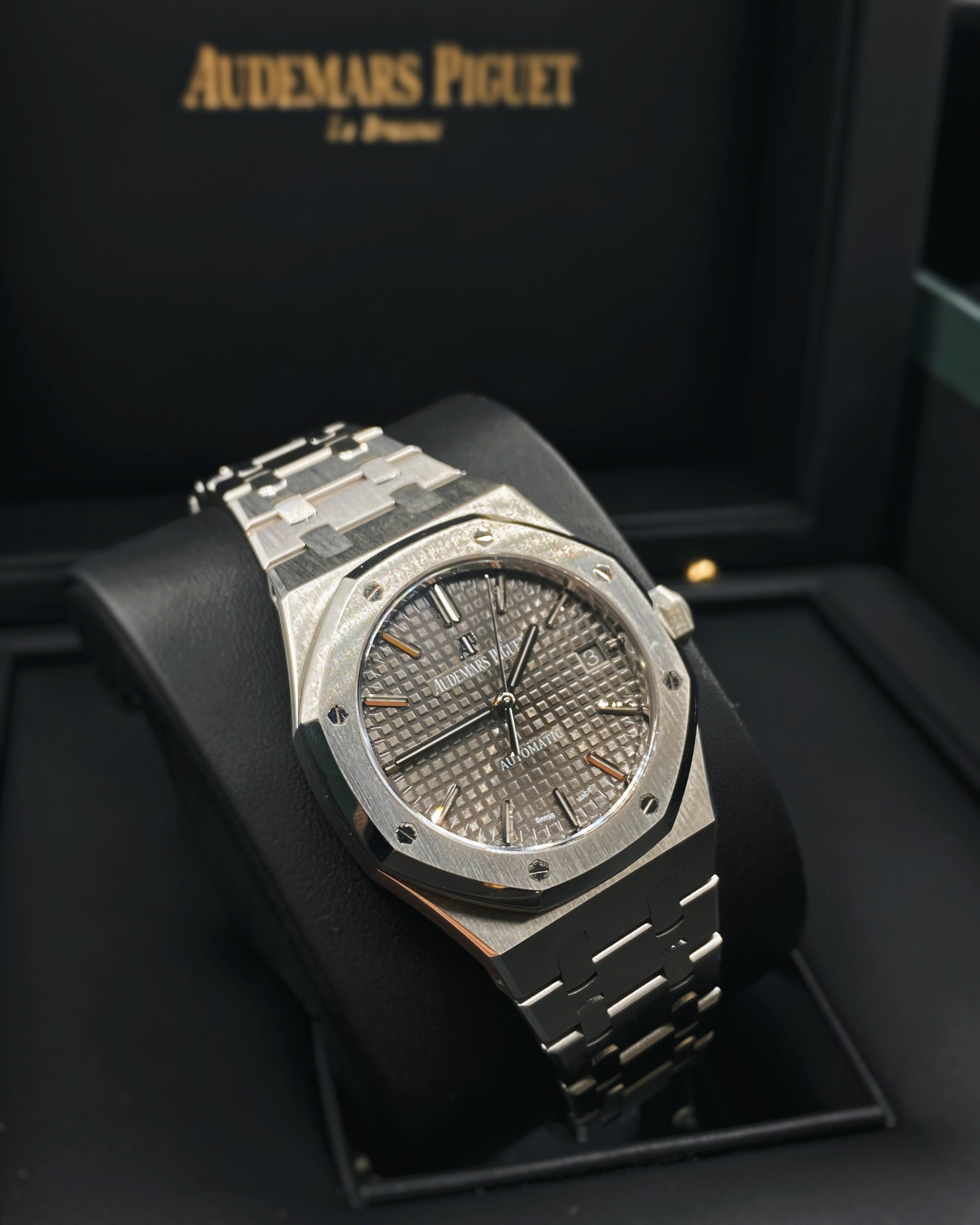 [2026 Mirror Grade]Audemars Piguet Royal Oak Selfwinding, Grey dial, 37mm, Stainless steel, 15450ST.OO.1256ST.02