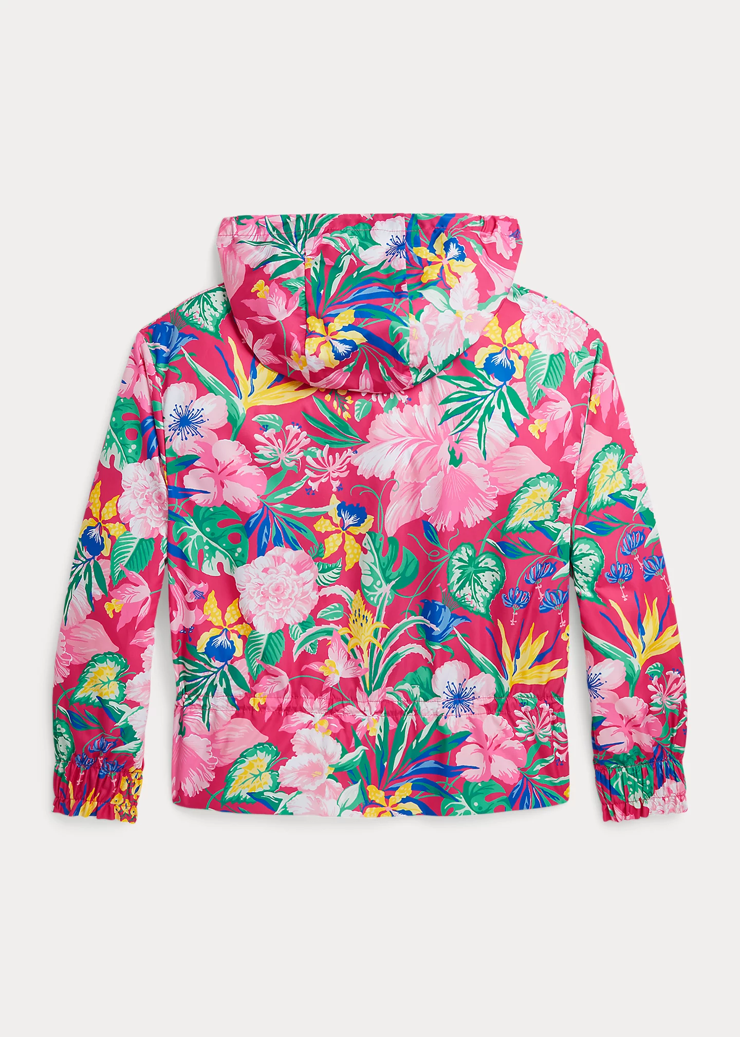 Floral Water-Resistant Peplum Jacket