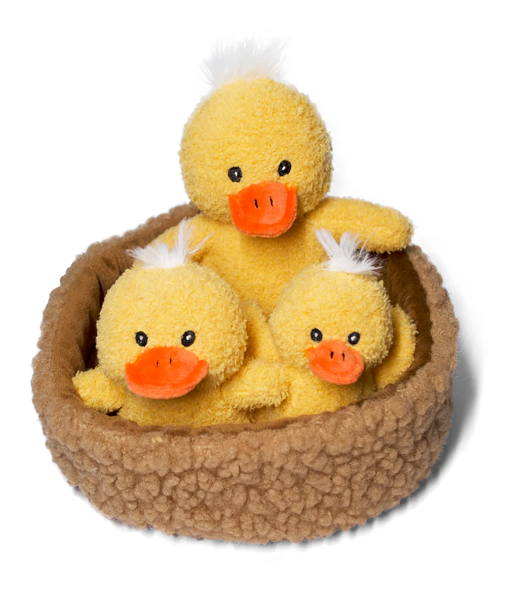 Three Piece Duck Family Plush Toy Set