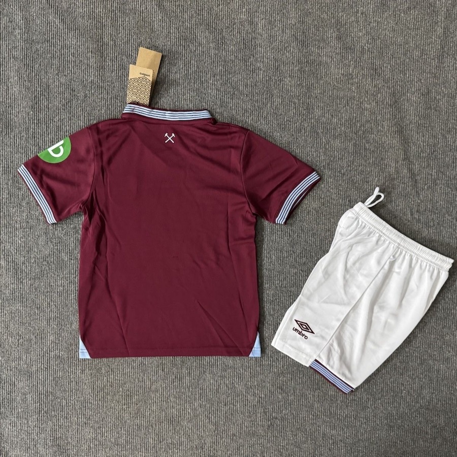2025-26 West Ham United FC Kid Football Kit Home