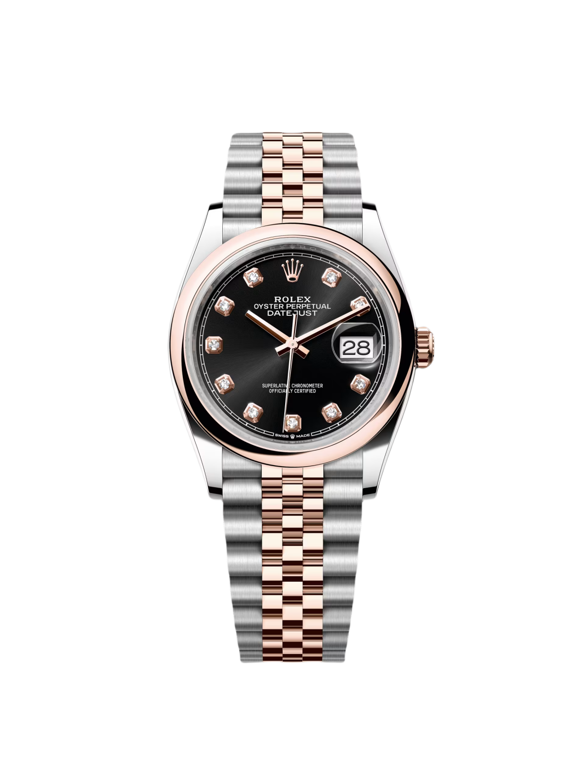 [2026 Mirror Grade]RLX  Datejust 36mm 126201 Bright Black Dial Jubilee Bracelet Watch
