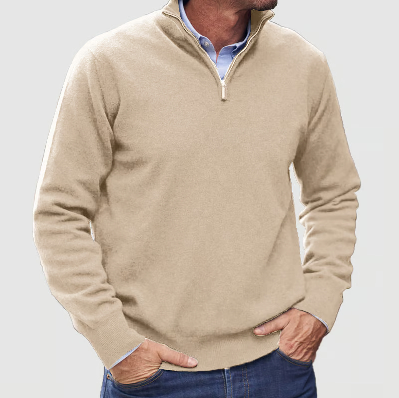 🔥Last Day 49% OFF-Men's Casual Zipper Basic Sweater