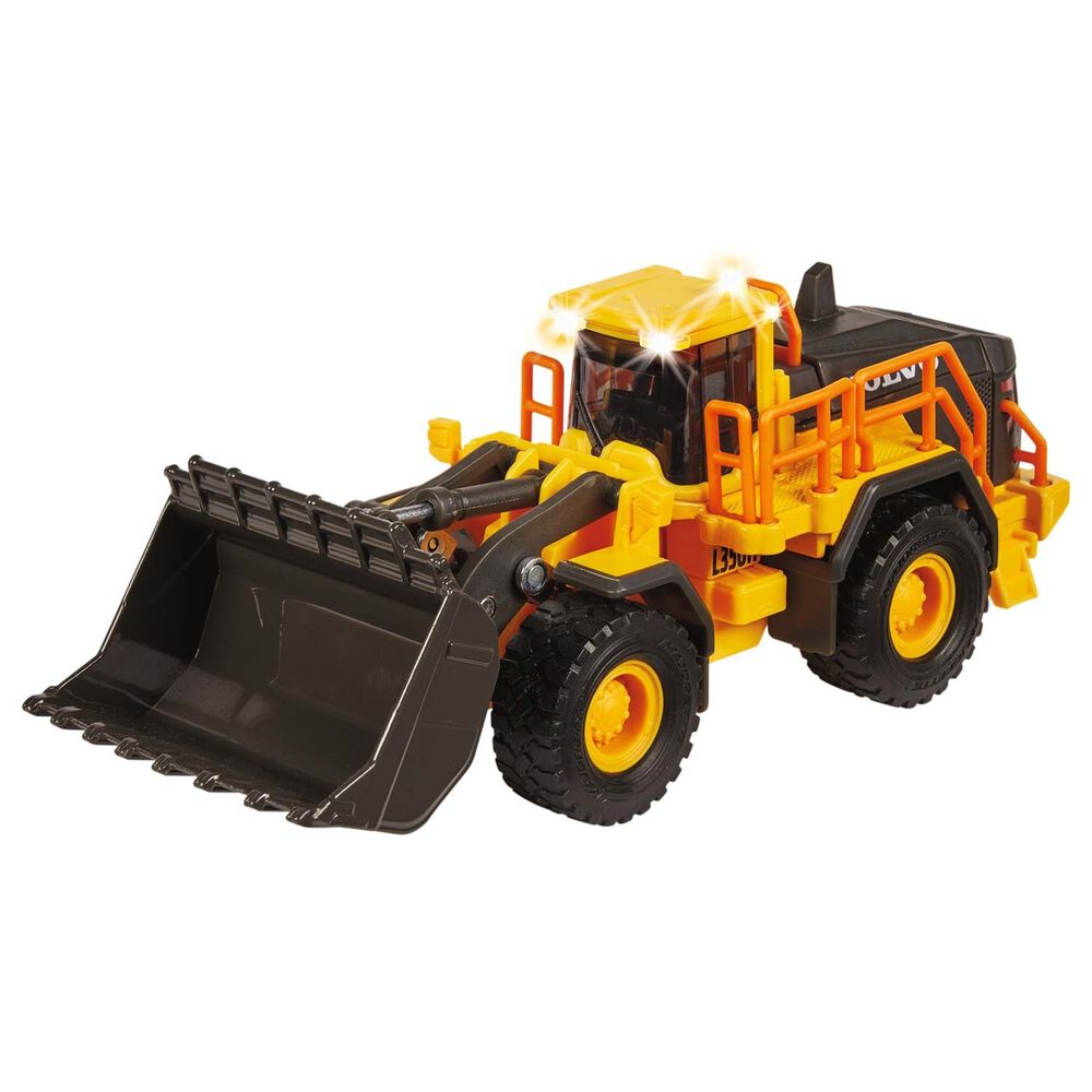 MAJORETTE Pojazd metalowy koparka Volvo Grand Series, 21 cm, światło i dźwięk