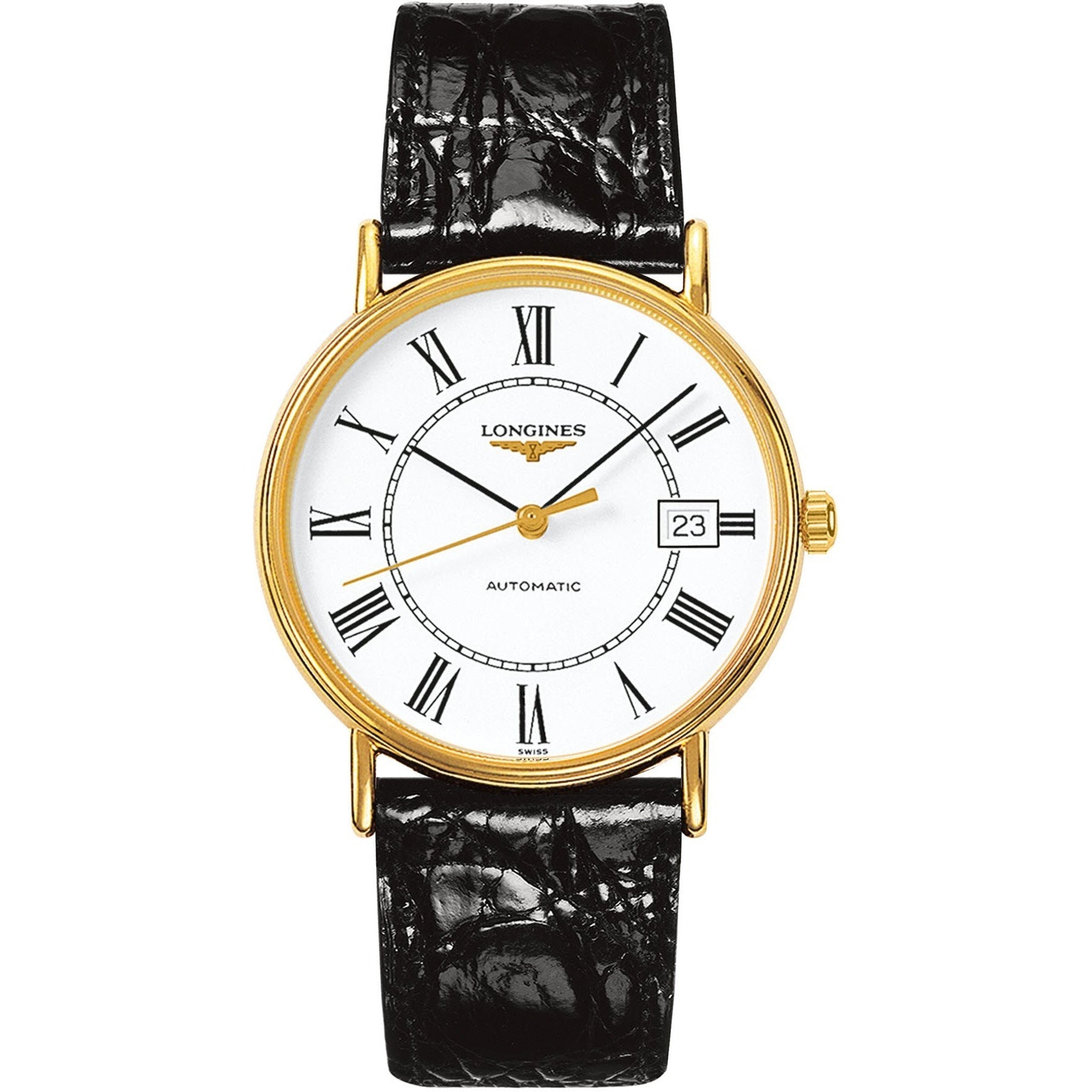 [2026 Mirror Grade]Longines Men's L4.921.2.11.2  Presence Black Leather Watch