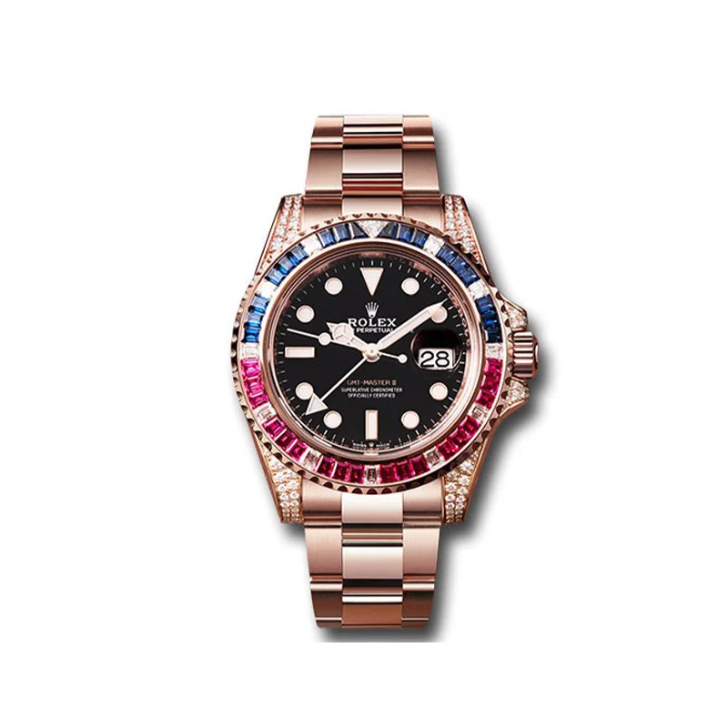 [2026 Mirror Grade]RGMT Master II 126755SARU 40mm 18kt Steel Automatic Diamond Black Dial