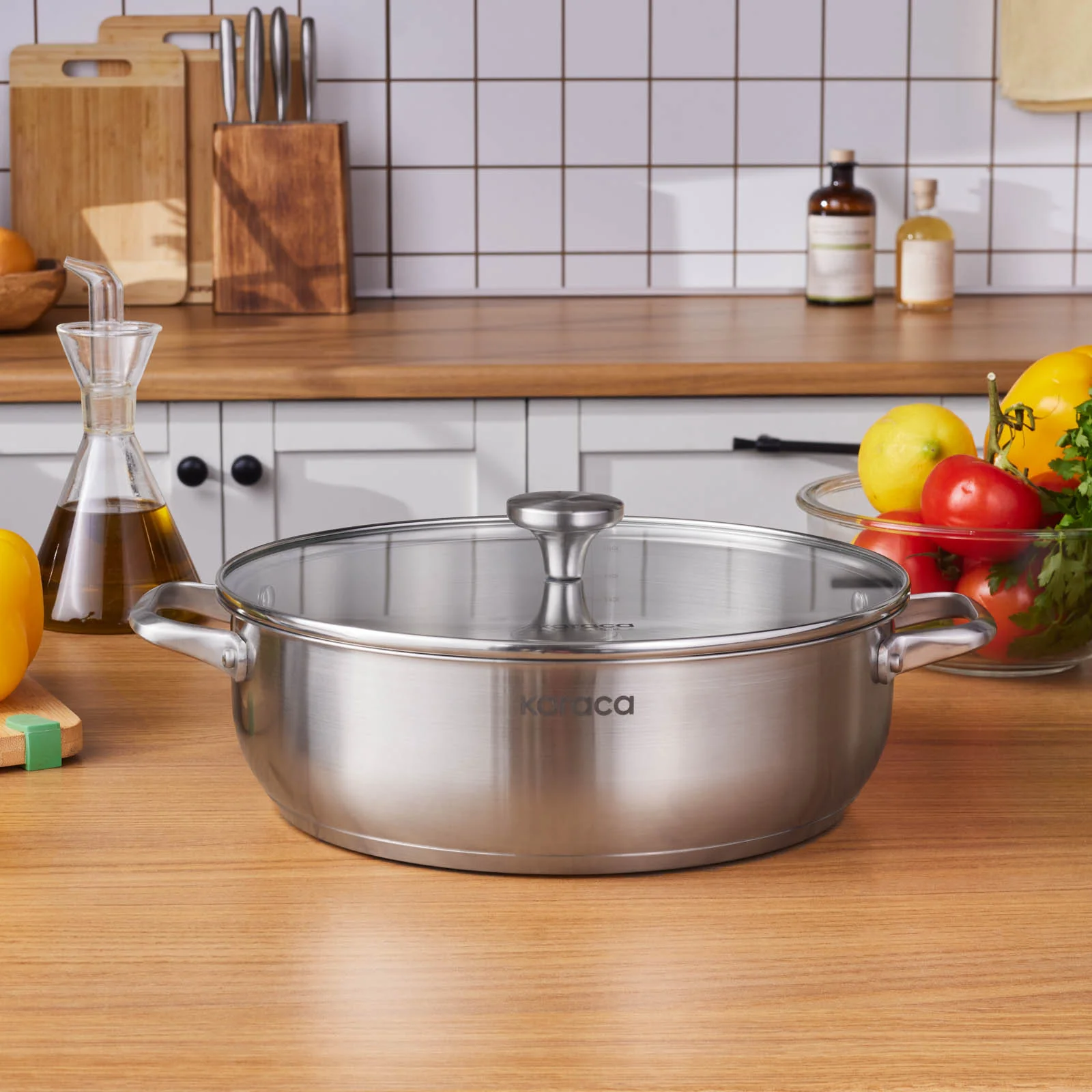 Karaca Elite, Casserole en Acier, 30cm, 6L
