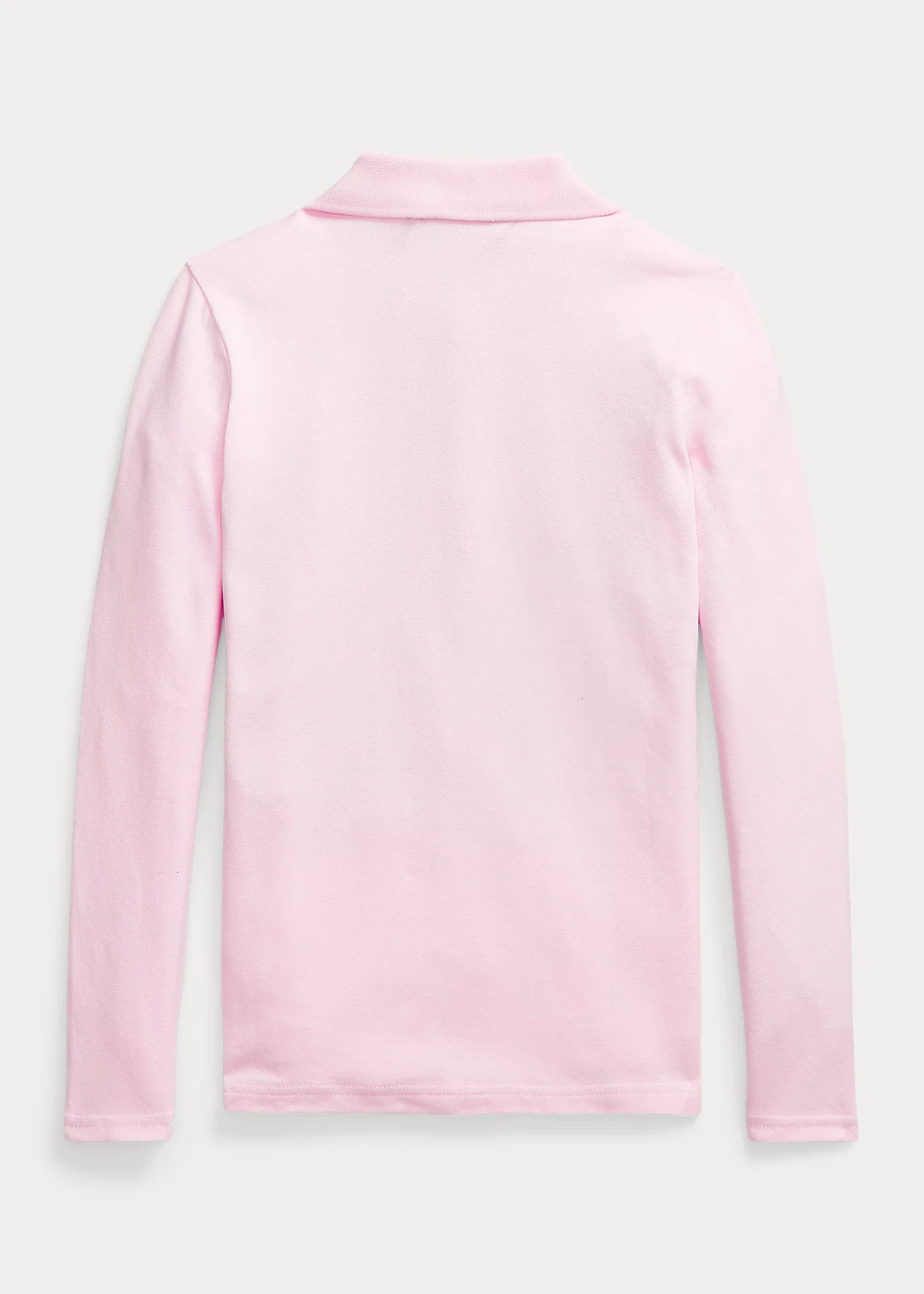 Mesh Long-Sleeve Polo Shirt